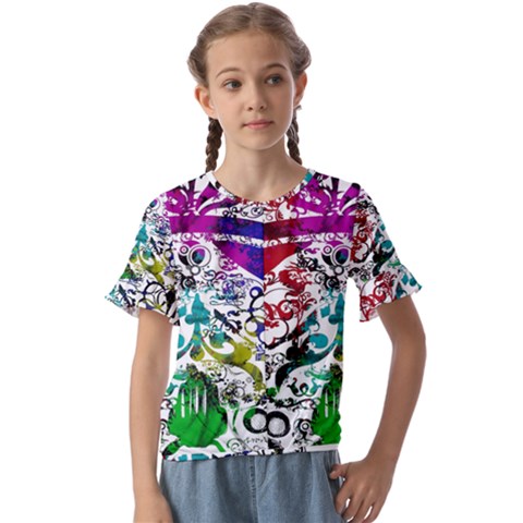 Abstrak Kids  Cuff Sleeve Scrunch Bottom Tee by nate14shop