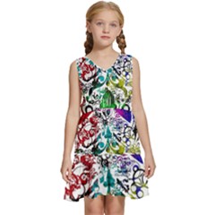 Abstrak Kids  Sleeveless Tiered Mini Dress