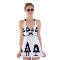 Bastille Halter Dress Swimsuit  by nate14shop