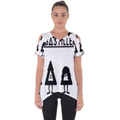 Bastille Cut Out Side Drop Tee by nate14shop