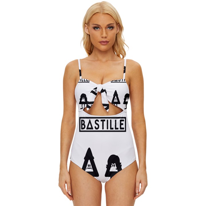 Bastille Knot Front One-Piece Swimsuit