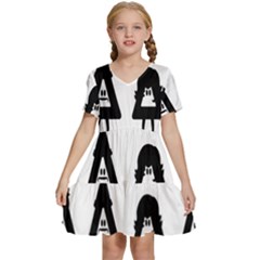 Bastille Kids  Short Sleeve Tiered Mini Dress