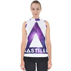 Bastille Galaksi Mock Neck Shell Top by nate14shop