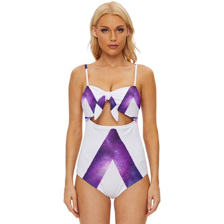 Bastille Galaksi Knot Front One-Piece Swimsuit