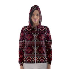 Ukrainian-folk-seamless-pattern-ornament Women s Hooded Windbreaker