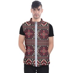 Ukrainian-folk-seamless-pattern-ornament Men s Puffer Vest