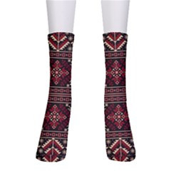 Ukrainian-folk-seamless-pattern-ornament Crew Socks by Wegoenart