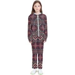 Ukrainian-folk-seamless-pattern-ornament Kids  Tracksuit by Wegoenart