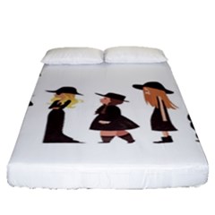 American Horror Story Cartoon Fitted Sheet (queen Size) by nate14shop