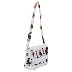 American Horror Story Cartoon Shoulder Bag With Back Zipper by nate14shop