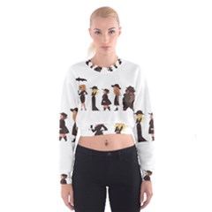 American Horror Story Cartoon Cropped Sweatshirt by nate14shop