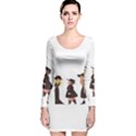 American Horror Story Cartoon Long Sleeve Velvet Bodycon Dress View1