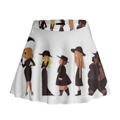 American Horror Story Cartoon Mini Flare Skirt by nate14shop