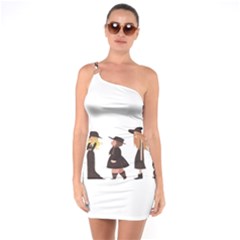 American Horror Story Cartoon One Soulder Bodycon Dress by nate14shop