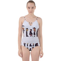 American Horror Story Cartoon Cut Out Top Tankini Set by nate14shop