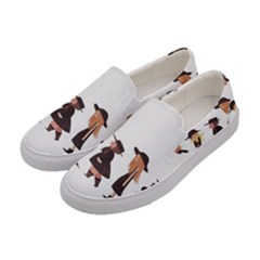 American Horror Story Cartoon Women s Canvas Slip Ons by nate14shop