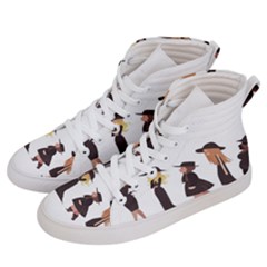 American Horror Story Cartoon Men s Hi-top Skate Sneakers by nate14shop