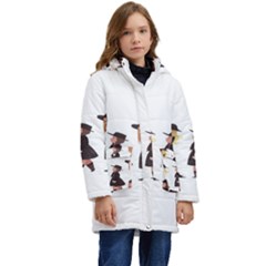 American Horror Story Cartoon Kid s Hooded Longline Puffer Jacket