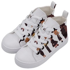 American Horror Story Cartoon Kids  Mid-top Canvas Sneakers by nate14shop