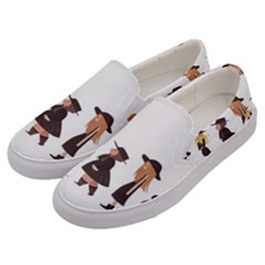 American Horror Story Cartoon Men s Canvas Slip Ons by nate14shop