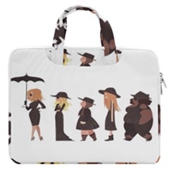 American Horror Story Cartoon Macbook Pro 16  Double Pocket Laptop Bag  by nate14shop