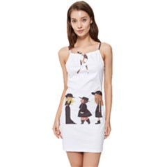 American Horror Story Cartoon Summer Tie Front Dress by nate14shop