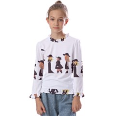 American Horror Story Cartoon Kids  Frill Detail Tee