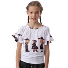 American Horror Story Cartoon Kids  Cut Out Flutter Sleeves by nate14shop