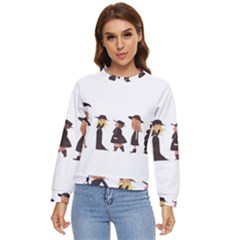 American Horror Story Cartoon Women s Long Sleeve Raglan Tee