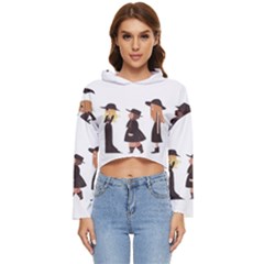 American Horror Story Cartoon Women s Lightweight Cropped Hoodie