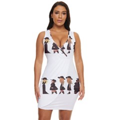 American Horror Story Cartoon Draped Bodycon Dress