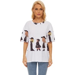 American Horror Story Cartoon Oversized Basic Tee