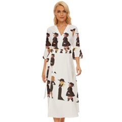 American Horror Story Cartoon Midsummer Wrap Dress