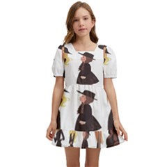 American Horror Story Cartoon Kids  Short Sleeve Dolly Dress