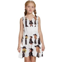 American Horror Story Cartoon Kids  Sleeveless Tiered Mini Dress