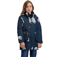 Halloween Kid s Hooded Longline Puffer Jacket