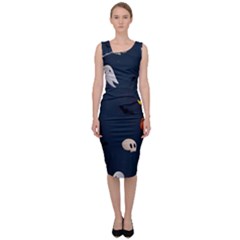 Halloween Sleeveless Pencil Dress by nate14shop