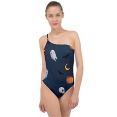 Halloween Classic One Shoulder Swimsuit by nate14shop