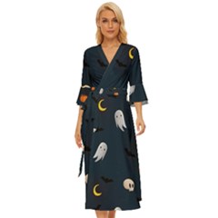 Halloween Midsummer Wrap Dress