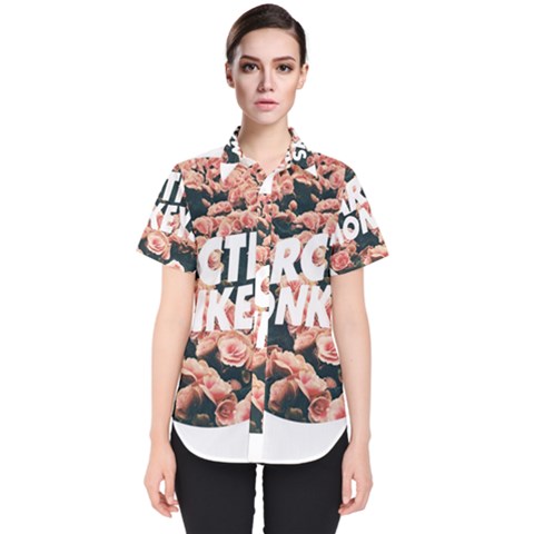 Arctic Monkeys Colorful Women s Short Sleeve Shirt by nate14shop