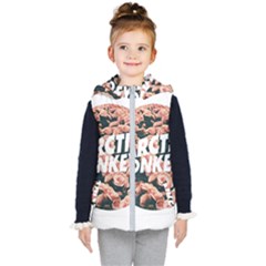 Arctic Monkeys Colorful Kids  Hooded Puffer Vest by nate14shop