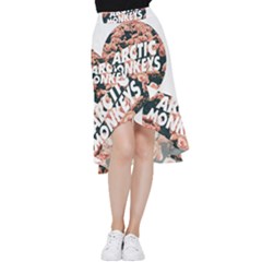 Arctic Monkeys Colorful Frill Hi Low Chiffon Skirt by nate14shop