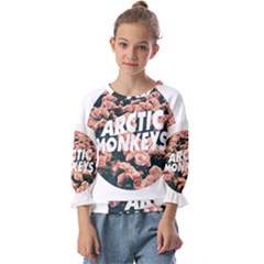 Arctic Monkeys Colorful Kids  Cuff Sleeve Top