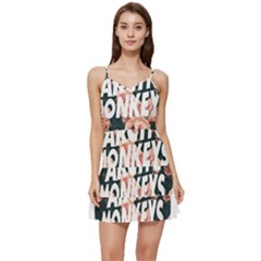 Arctic Monkeys Colorful Short Frill Dress