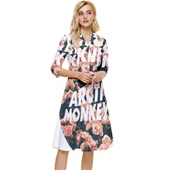 Arctic Monkeys Colorful Classy Knee Length Dress