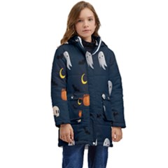 Halloween Kid s Hooded Longline Puffer Jacket