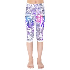 Piere Veil Kids  Capri Leggings  by nate14shop