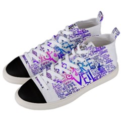 Piere Veil Men s Mid-top Canvas Sneakers by nate14shop