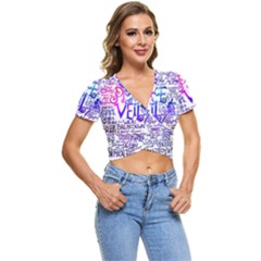 Piere Veil Short Sleeve Foldover Tee