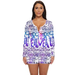 Piere Veil Long Sleeve Boyleg Swimsuit